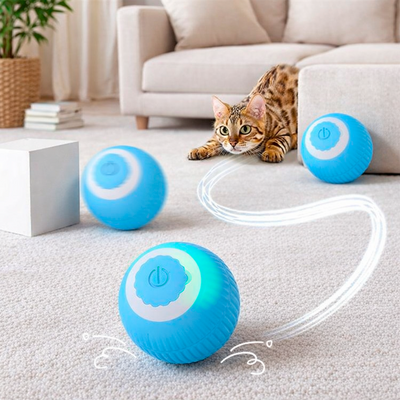 Mini Pelota Interactiva Juguete Para Gatos Recargable Automática SANJ488