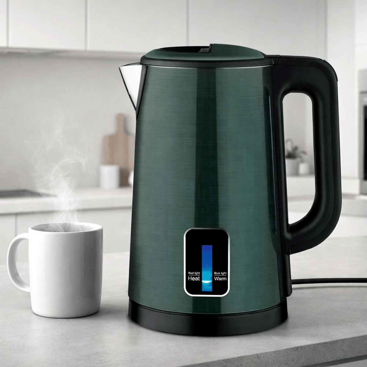 Hervidor Eléctrico De Agua 2.5L Acero Inoxidable Base 360° Tetera 97916-110