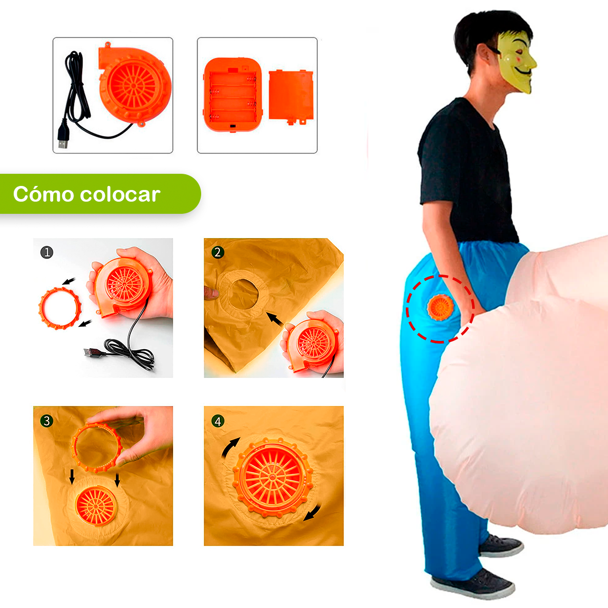 Disfraz Inflable De P3n3 Pantalón Para Adultos Despedida Halloween MA-908
