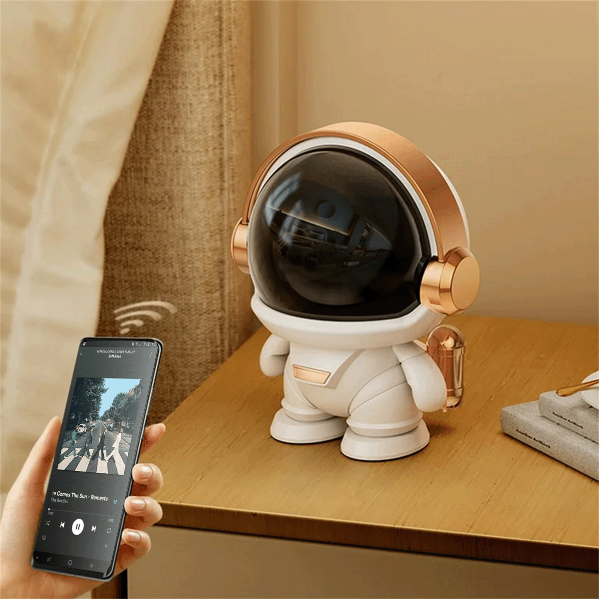 Parlante Bluetooth Astronauta HiFi Recargable Decorativa Portable K-29
