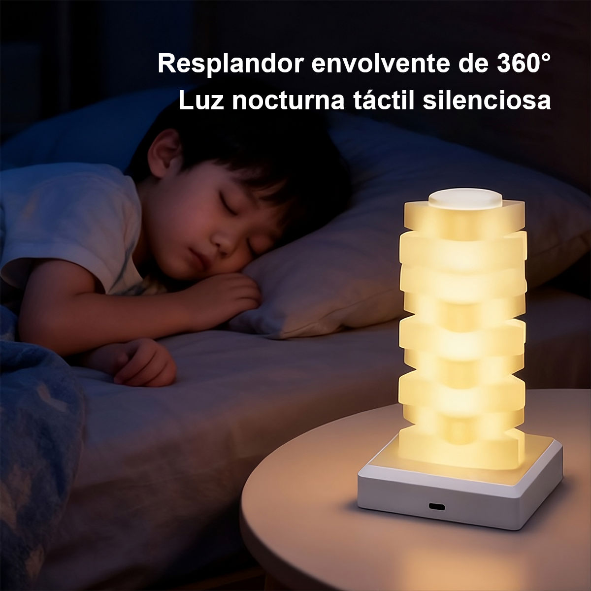 Lámpara Ambiental LED RGB Táctil Recargable Decorativa para Mesa y Habitación TL13