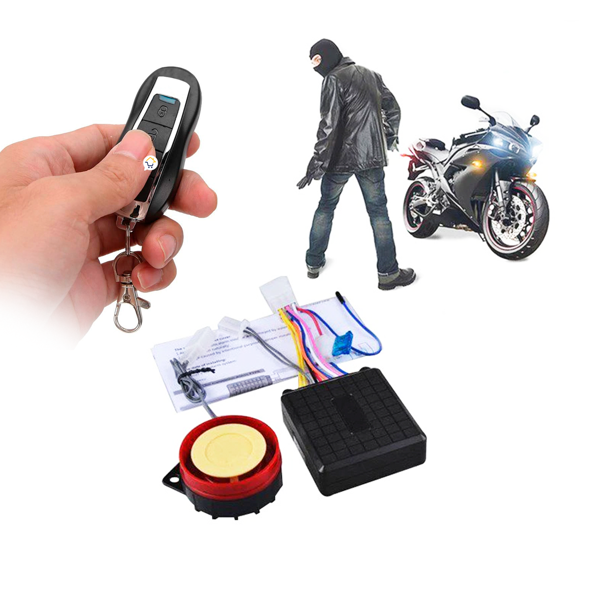 Alarma Moto Largo Alcance 60 Metros Distancia MJ433