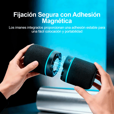 Parlante Bluetooth Magnético 2 en 1 TWS RGB HiFi Recargable M25