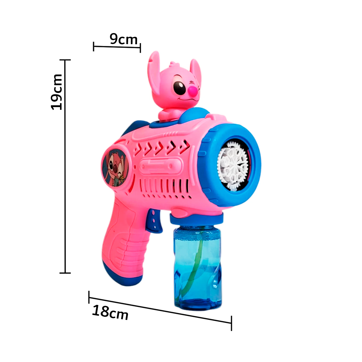 Pistola De Juguete Stitch Lanza Burbujas Automático Infantil Stich 6322