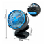 Ventilador Portátil Recargable USB con Clip y Base Ajustable L241-070