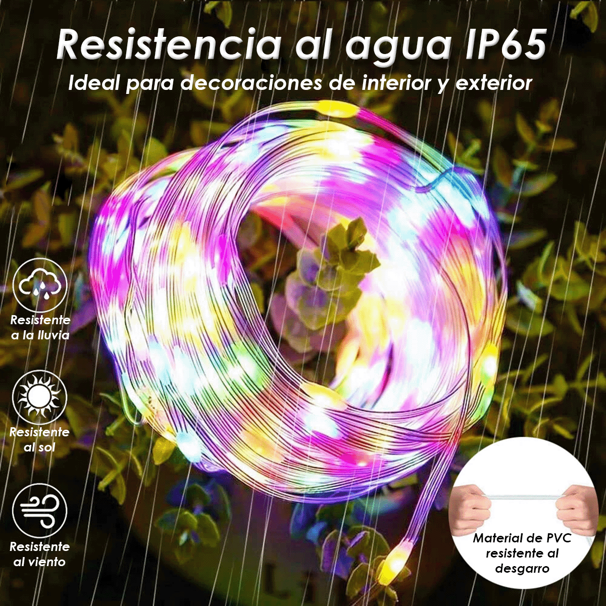 Luz LED Lineal Inteligente RGB 10 Metros Bluetooth App Control Remoto 1619