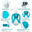 Máscara Snorkel Facial Completa 180° Soporte para Cámara Piscina Playa F-200