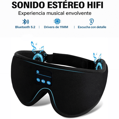 Antifaz Bluetooth para Dormir con Sonido Auriculares 8001
