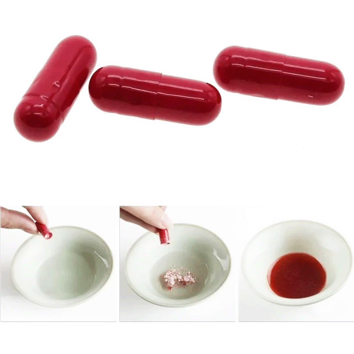 Colmillos Dracula Capsula Sangre Accesorio Disfraz Adultos OF225