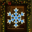 Copo De Nieve LED Decorativo 60 cm Ventana Puerta Navidad S4010