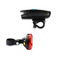 Kit Luces LED Bicicleta Delantera y Trasera Luz Stop ZX-860