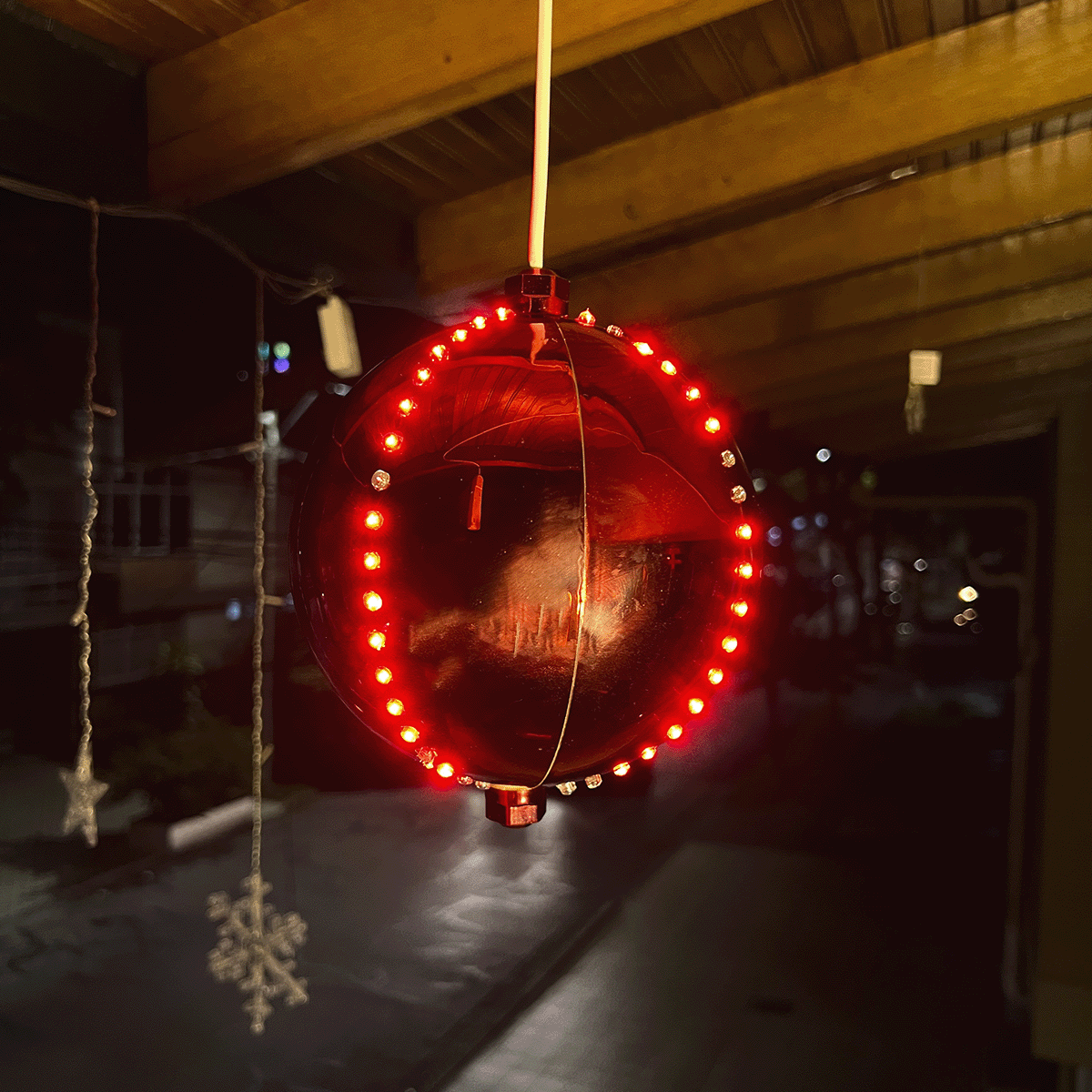 Bola Navideña LED Decorativa Esfera Colgante Decoración Navidad F153