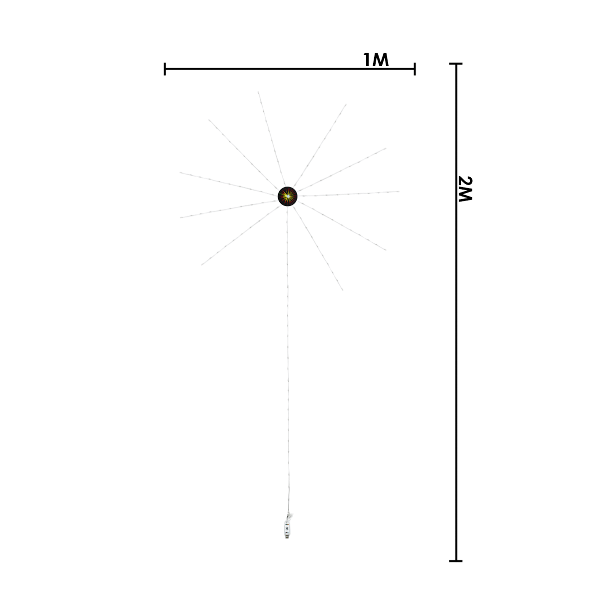 Tira LED Fuegos Artificiales App Bluetooth 130 LED RGB ECC180RGB