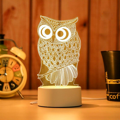 Lámpara LED 3D USB para Escritorio Luz Decorativa y Funcional LAMP3D