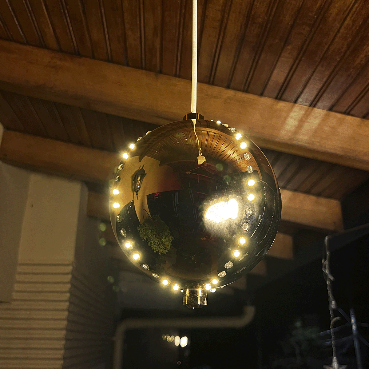 Bola Navideña LED Decorativa Esfera Colgante Decoración Navidad F153