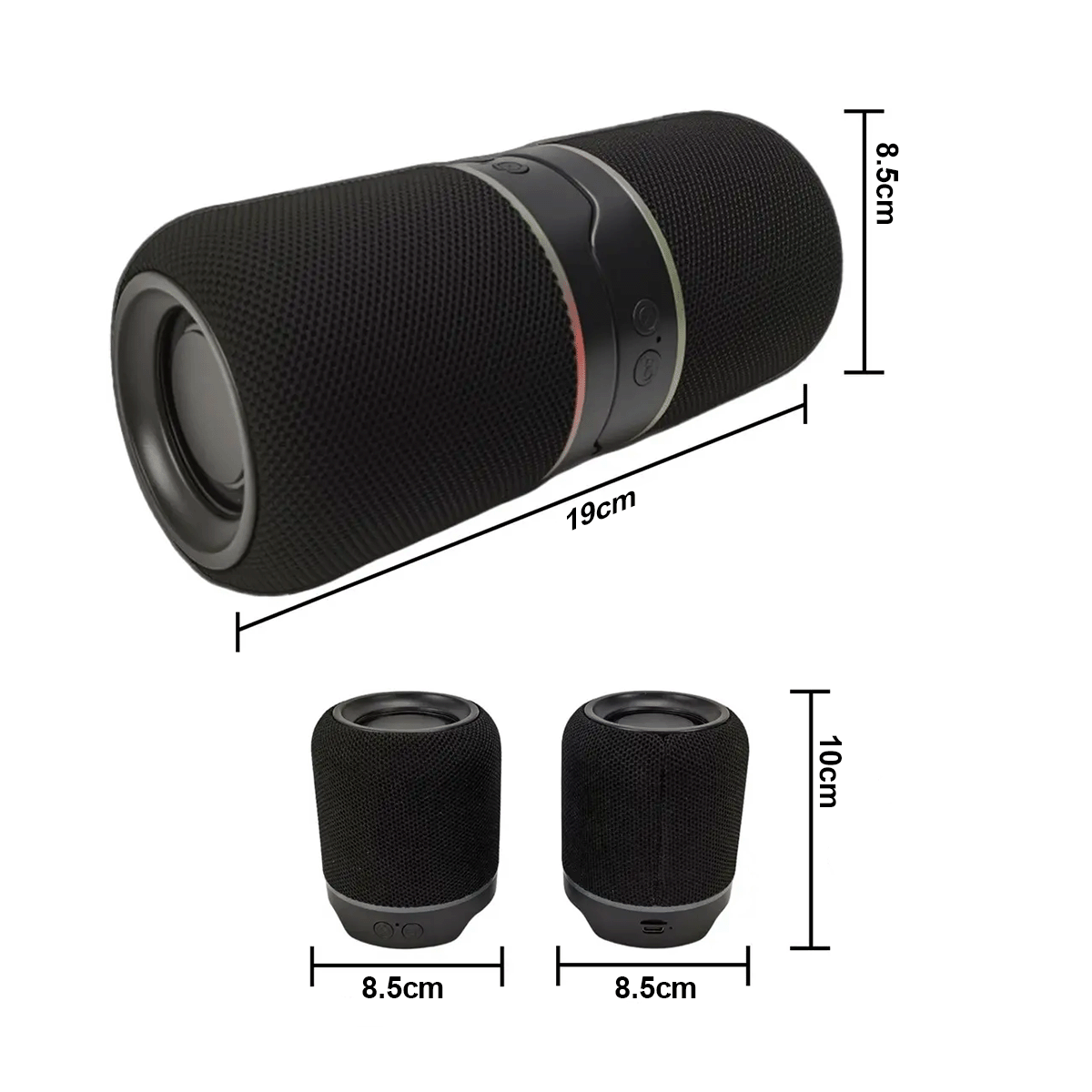 Parlante Bluetooth Magnético 2 en 1 TWS RGB HiFi Recargable M25