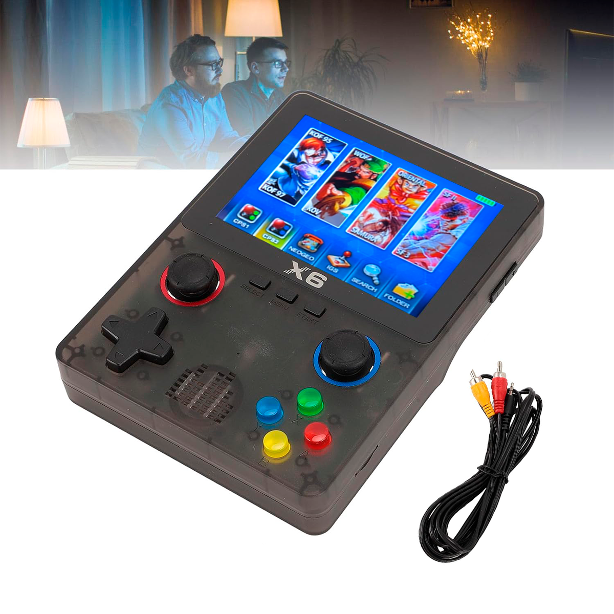 Consola Portátil Retro +6.000 Juegos Clásicos Conexión TV X6