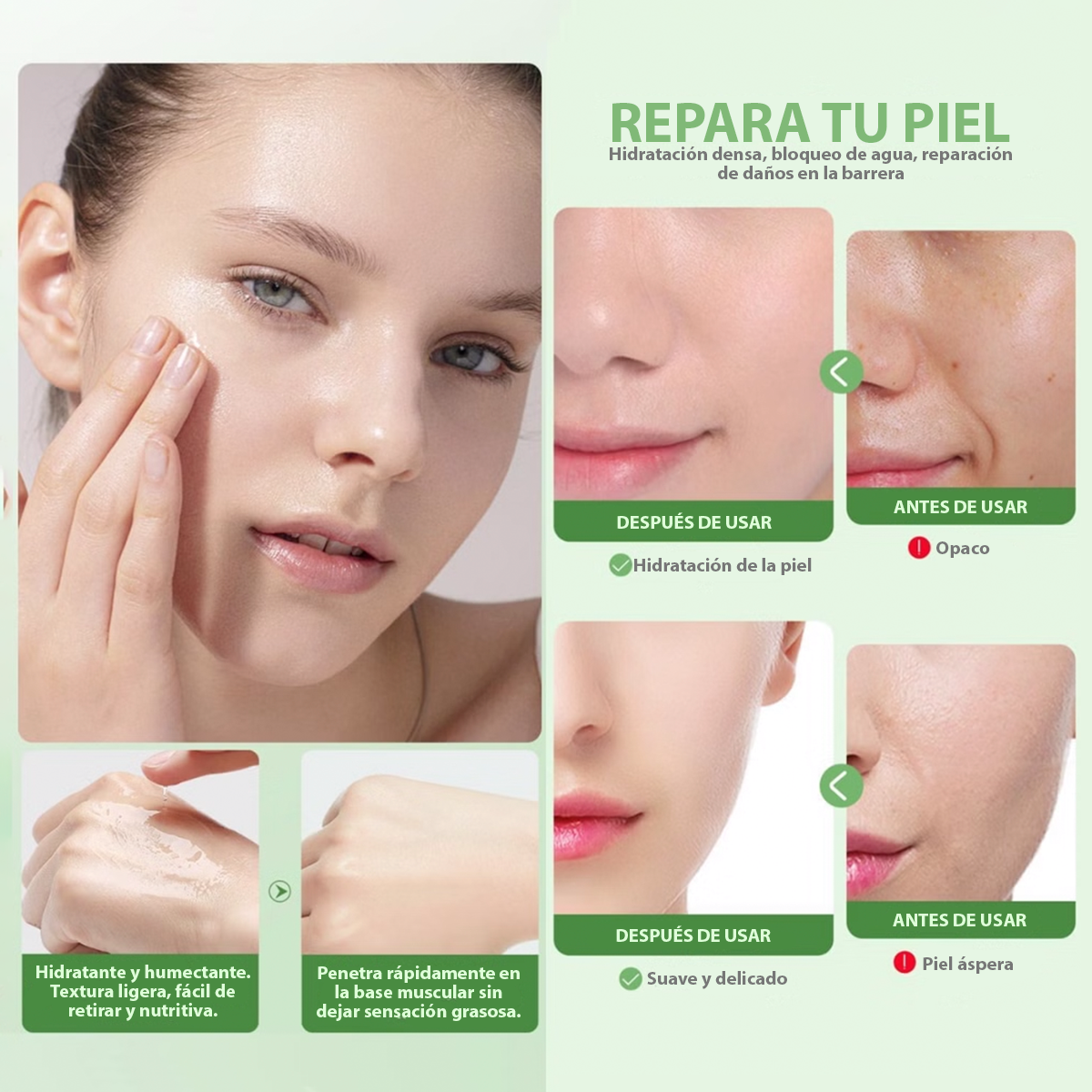 Kit Centella Asiática BIOAQUA 6 Piezas Reparador Facial Antiacné