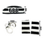 Kit Accesorios Preso Unisex Esposas Gorro y Guantes Halloween Carnaval OFKP01