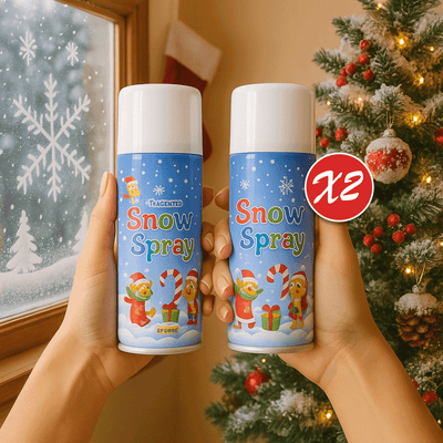 Nieve Artificial Spray X2 Decora Vidrio Navidad Vitrinas JL250SSX2