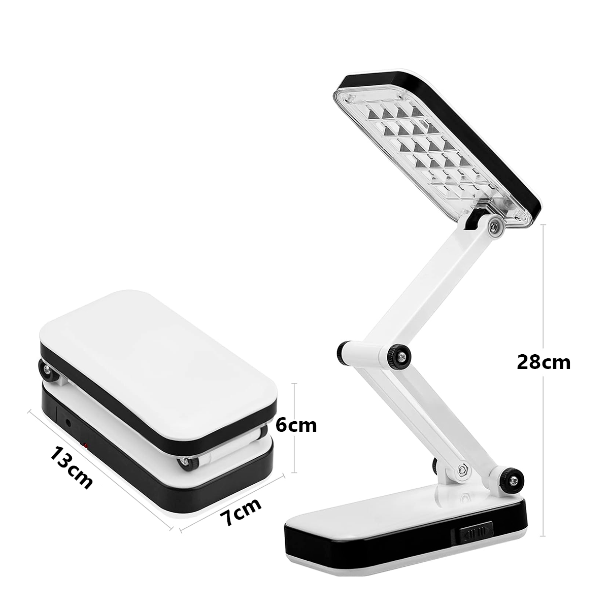 Lámpara LED de Escritorio Recargable Plegable Portátil LES-666