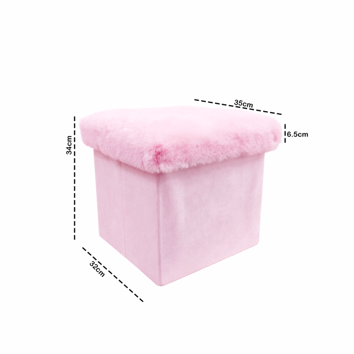 Baúl Plegable Puff Taburete Reposapiés Multiuso LN-241109