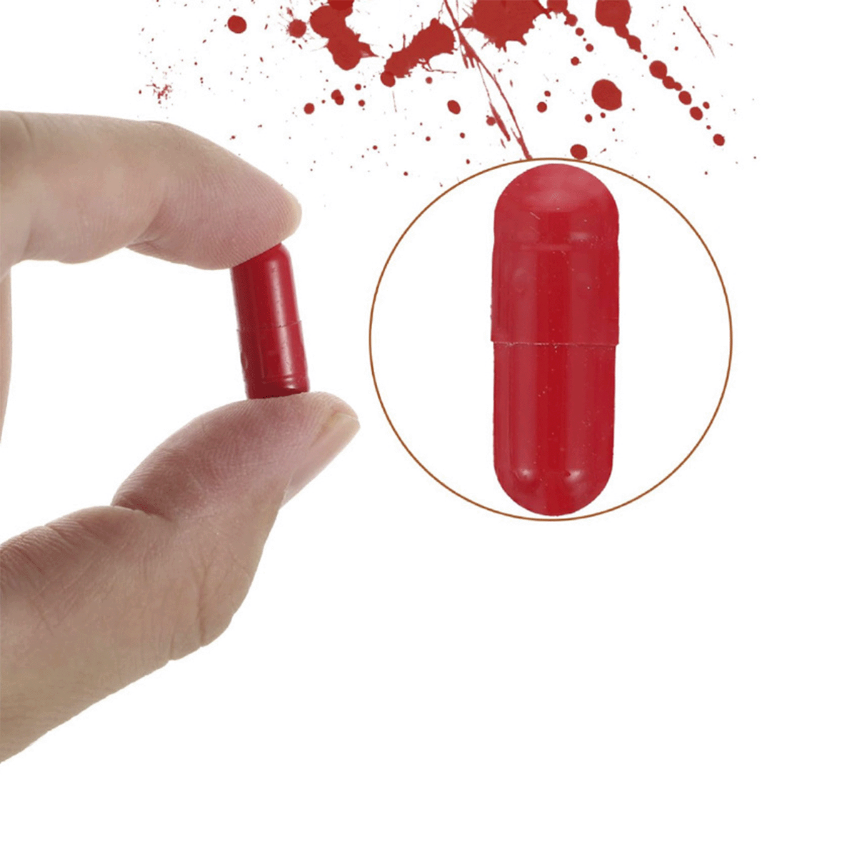 Colmillos Dracula Capsula Sangre Accesorio Disfraz Adultos OF225