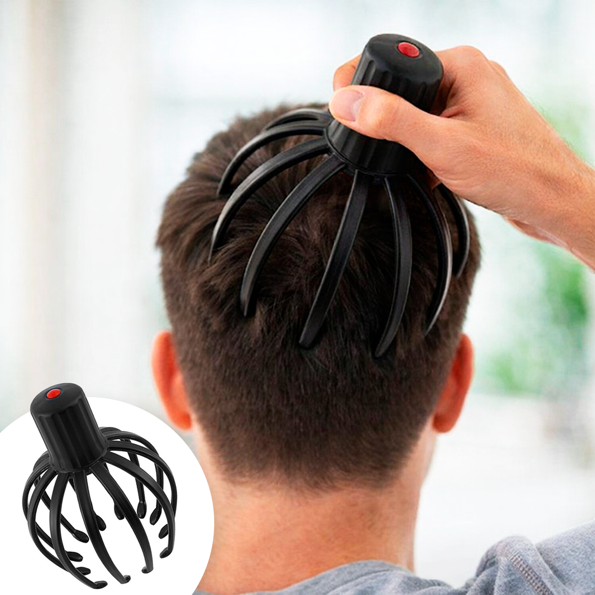 Masajeador de Cabeza Eléctrico Antiestrés Recargable USB J185