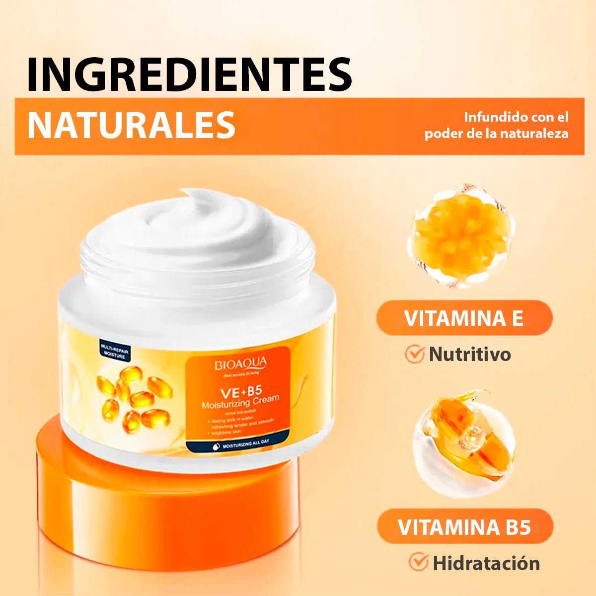 Kit Facial Vitamina E+B5 BIOAQUA 6 Piezas Hidratación Profunda BQY17932