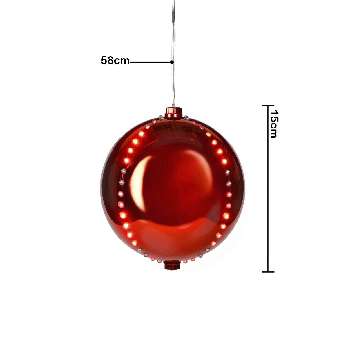 Bola Navideña LED Decorativa Esfera Colgante Decoración Navidad F153