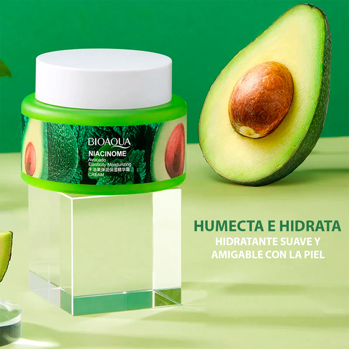 Kit Facial Aguacate BIOAQUA 6 Piezas Niacinamida Hidratante Iluminador BQY05236