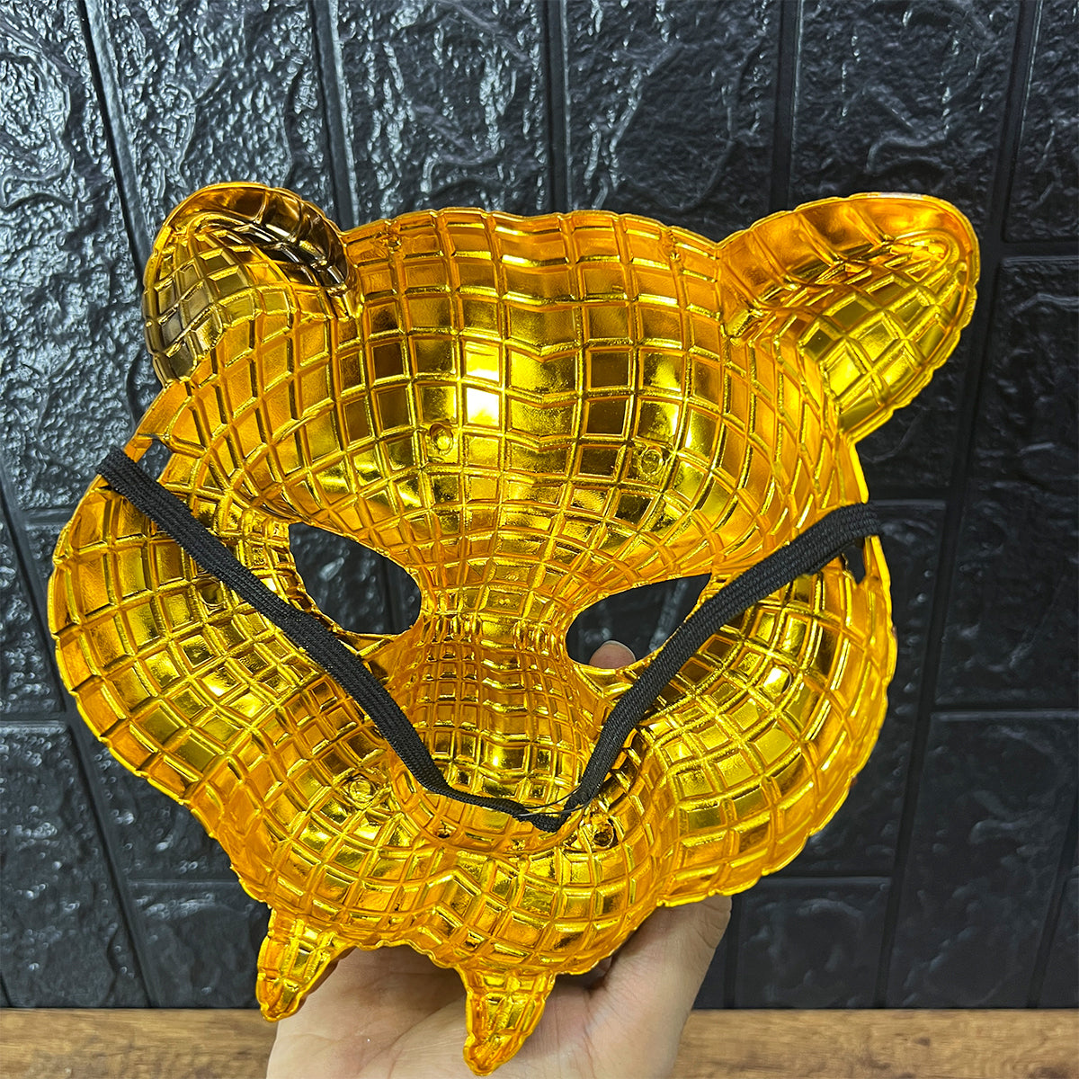 Máscara VIP Juego del Calamar Dorada Disfraz Halloween Fiesta Cosplay Unisex ATV01