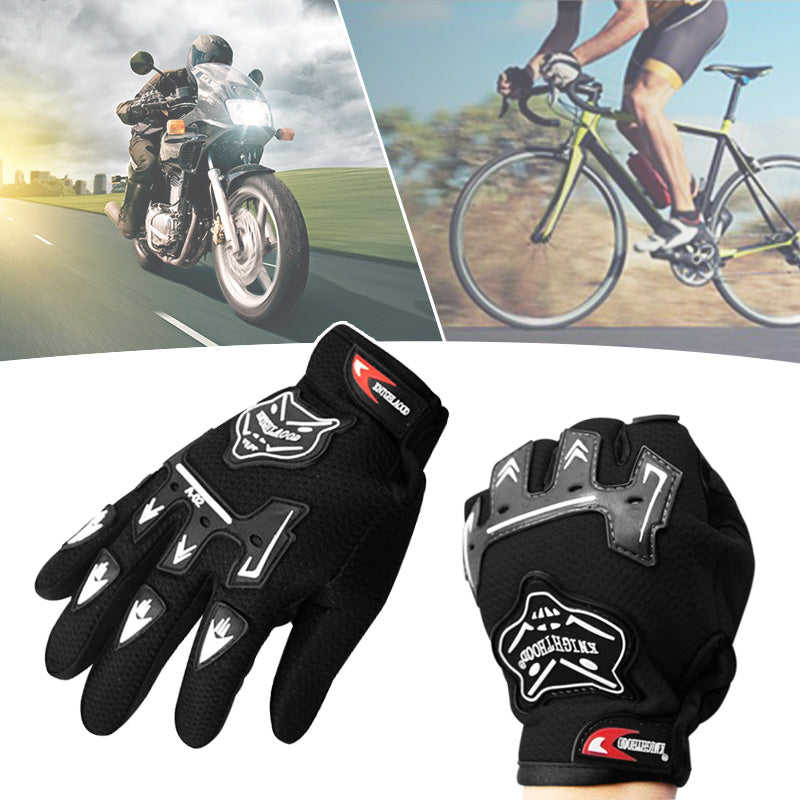 Guantes Moto Ciclismo Livianos Protección Nudillos Antideslizantes A02