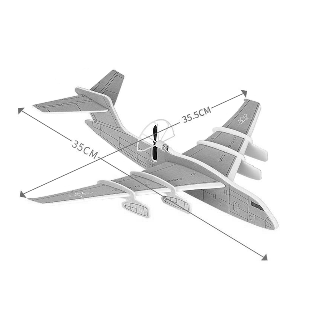 Avión Volador De Espuma Planeador Aeroplano Luces LED Recargable USB Y20