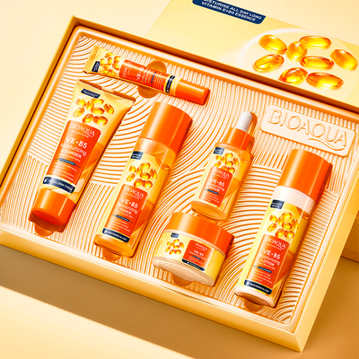 Kit Facial Vitamina E+B5 BIOAQUA 6 Piezas Hidratación Profunda BQY17932