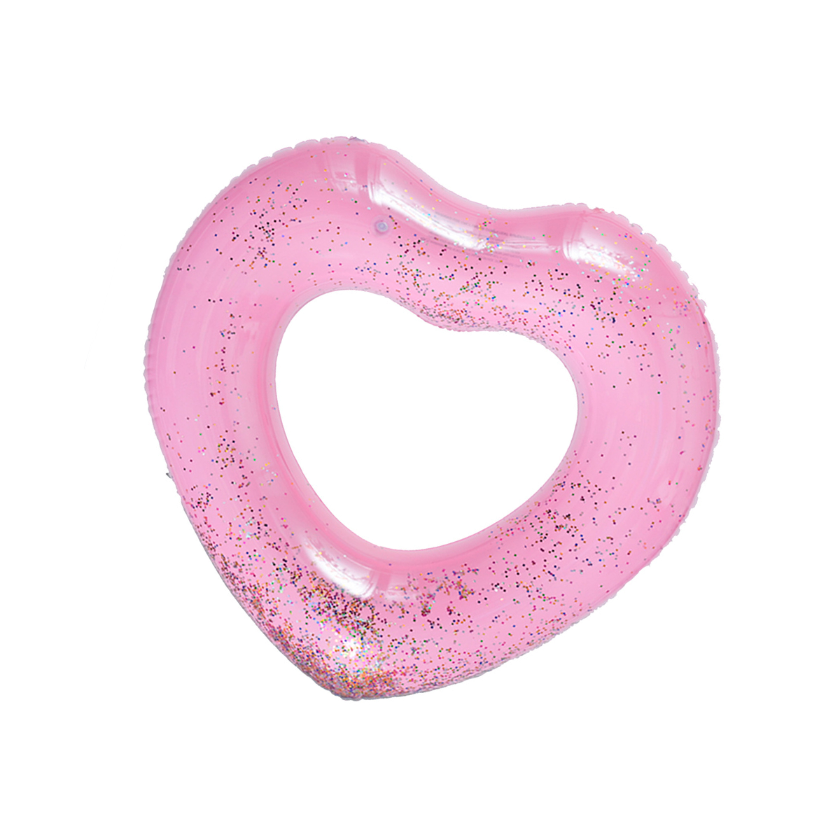 Flotador De Corazón Glitter Inflable Salvavidas Piscina Pool HEA2204-096