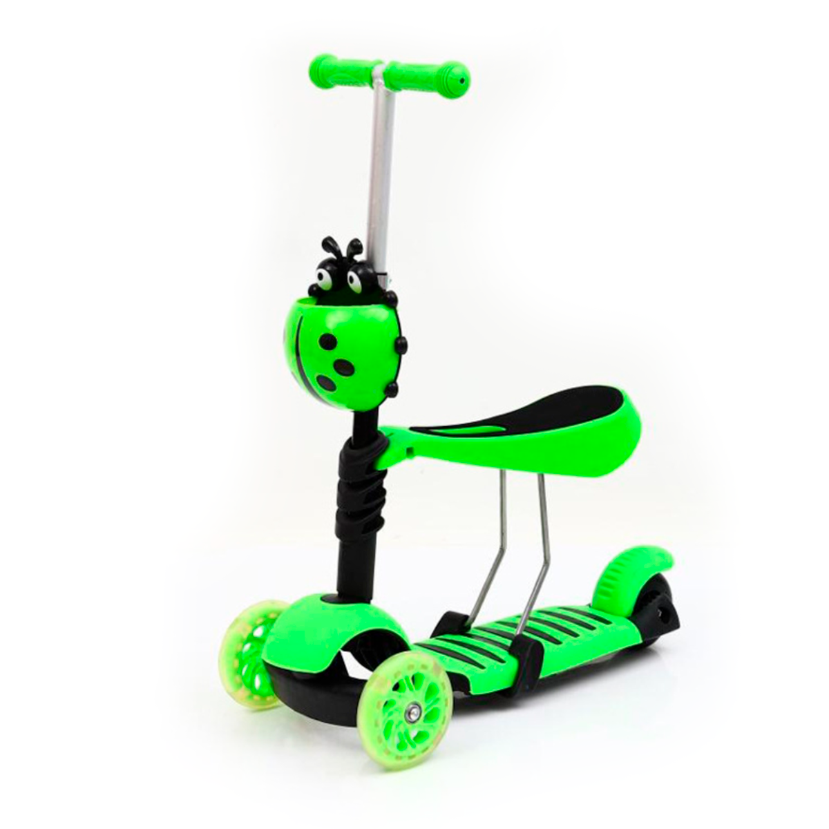 Monopatín Scooter Mariquita 3 En 1 Juguete Patineta Infantil N172