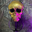 Timbre Halloween Calavera Con Ojos LED Sonido Espeluznante Decoración Puerta AX936-3