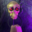 Timbre Halloween Calavera Con Ojos LED Sonido Espeluznante Decoración Puerta AX936-3