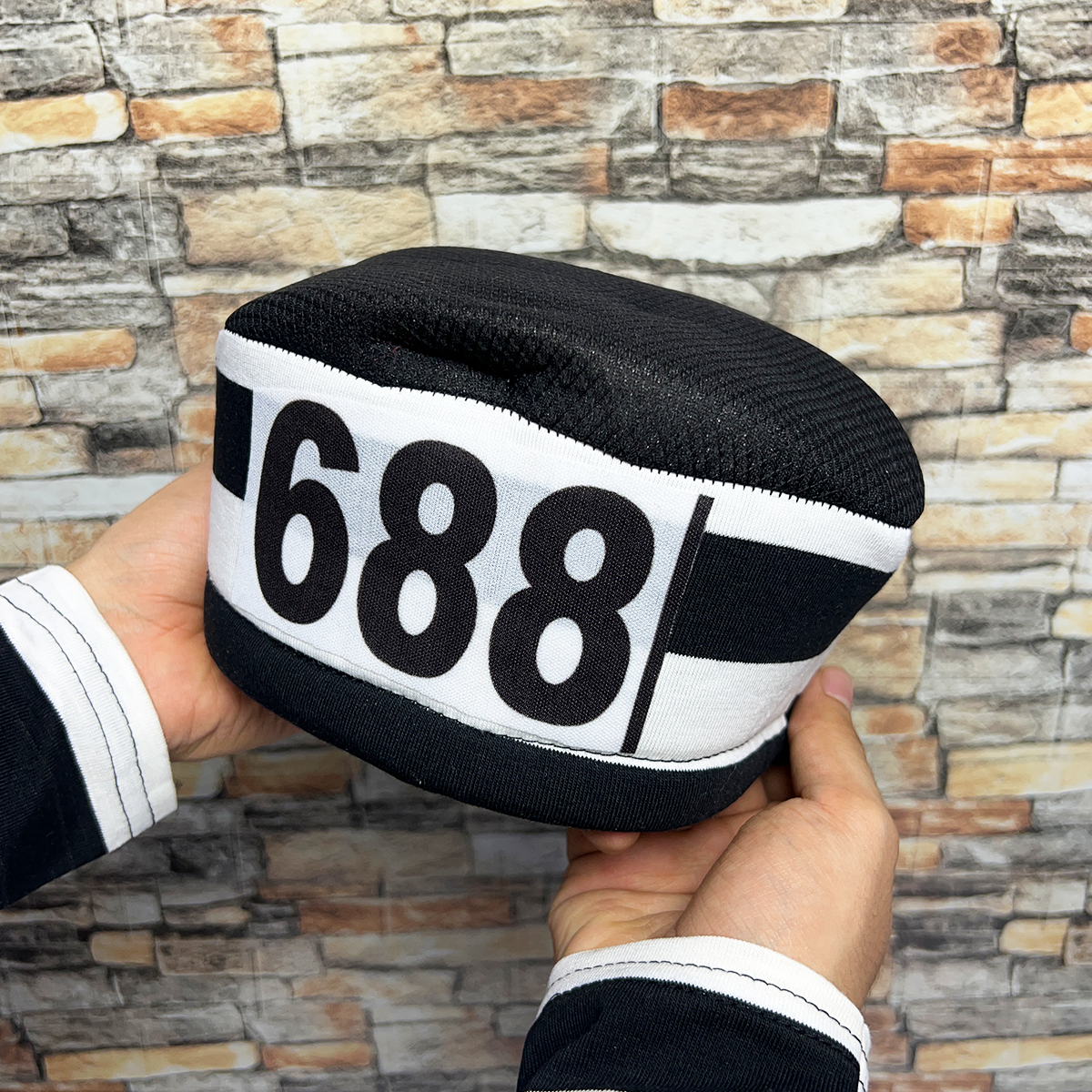 Kit Accesorios Preso Unisex Esposas Gorro y Guantes Halloween Carnaval OFKP01