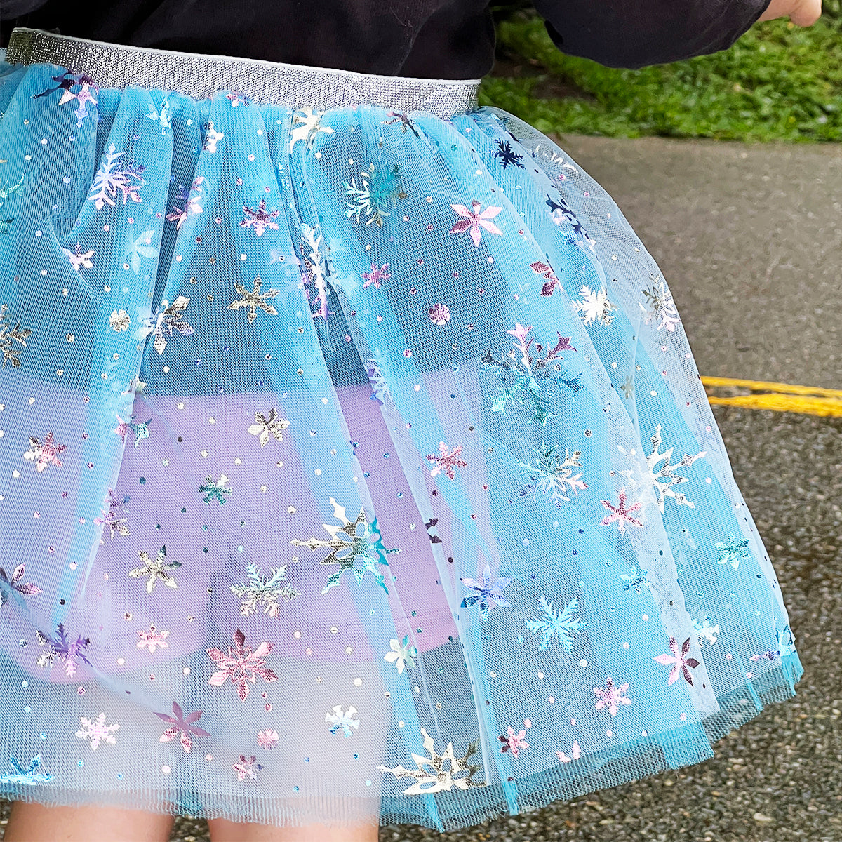 Disfraz Hada Copos De Nieve Alas y Tutú Niña Halloween OF-02022HN