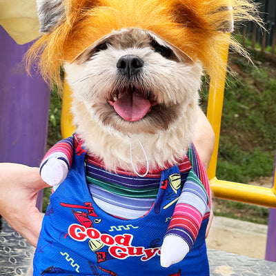 Disfraz De Chuky Para Perro Gato Mascotas de Chucky Halloween TV51