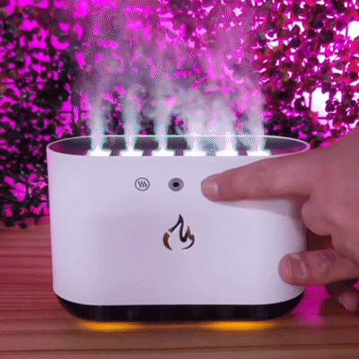 Humidificador RGB Luminoso 6 Difusores Música y Vapor Rítmico 257