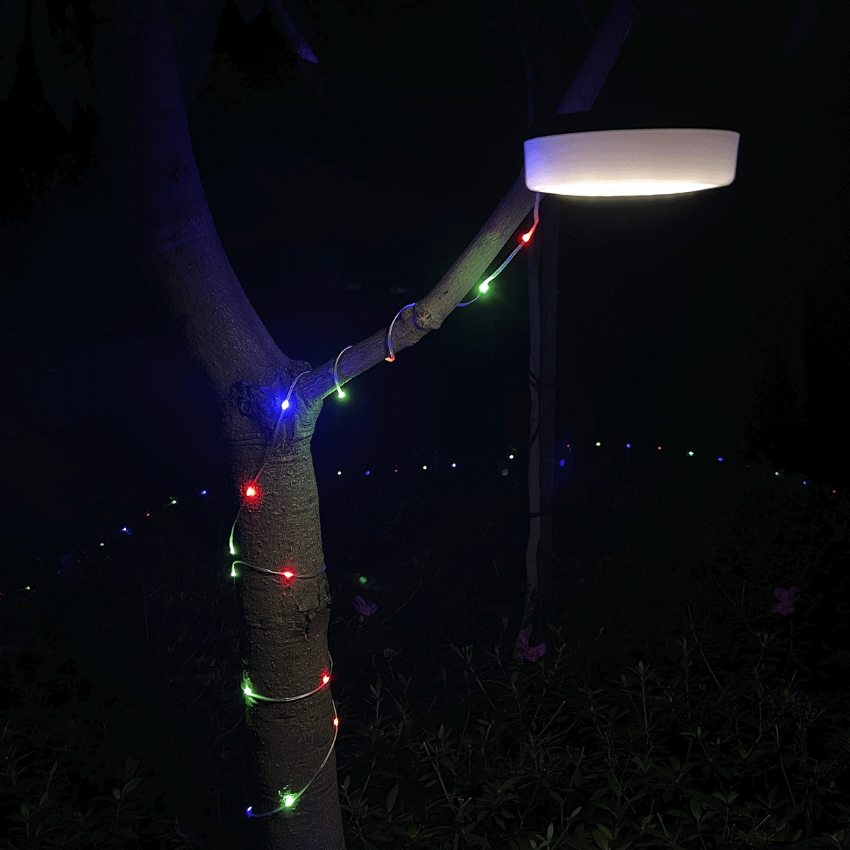 Luz Solar LED Lineal Recargable para Camping Panel Solar Lámpara Impermeable YD-2326