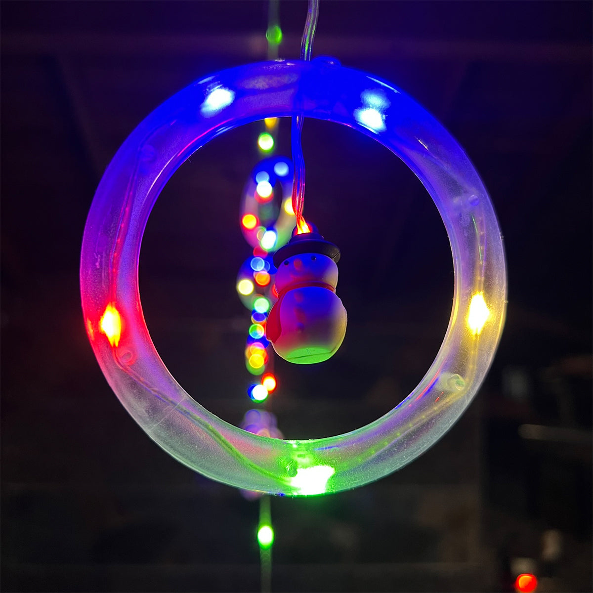 Cortina Intercalada Bolas con Aros 3M 150 LEDS 150