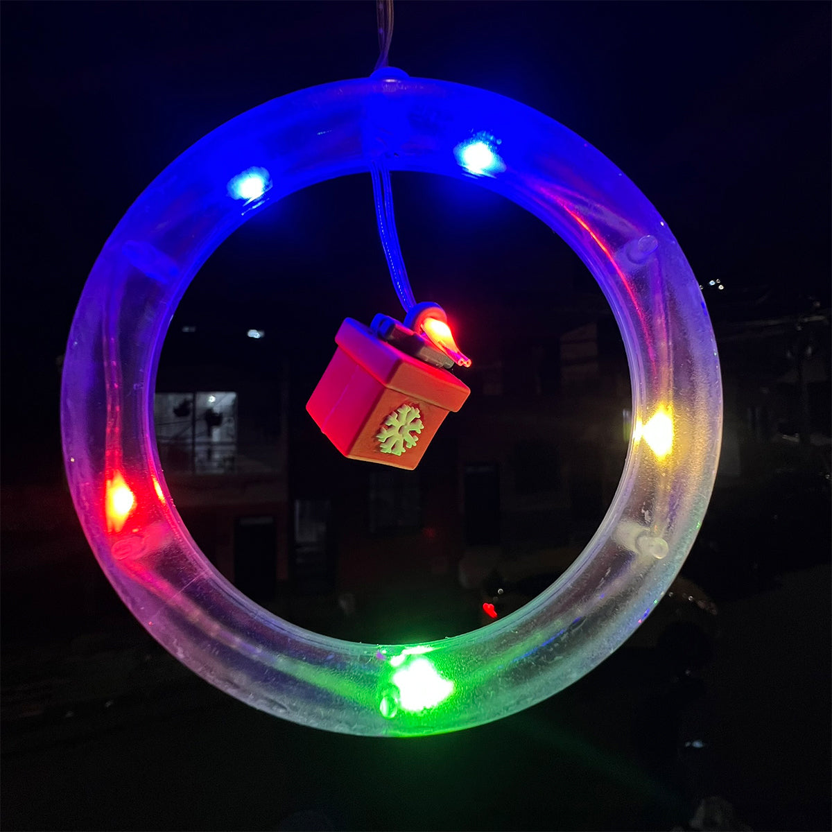 Cortina Intercalada Bolas con Aros 3M 150 LEDS 150