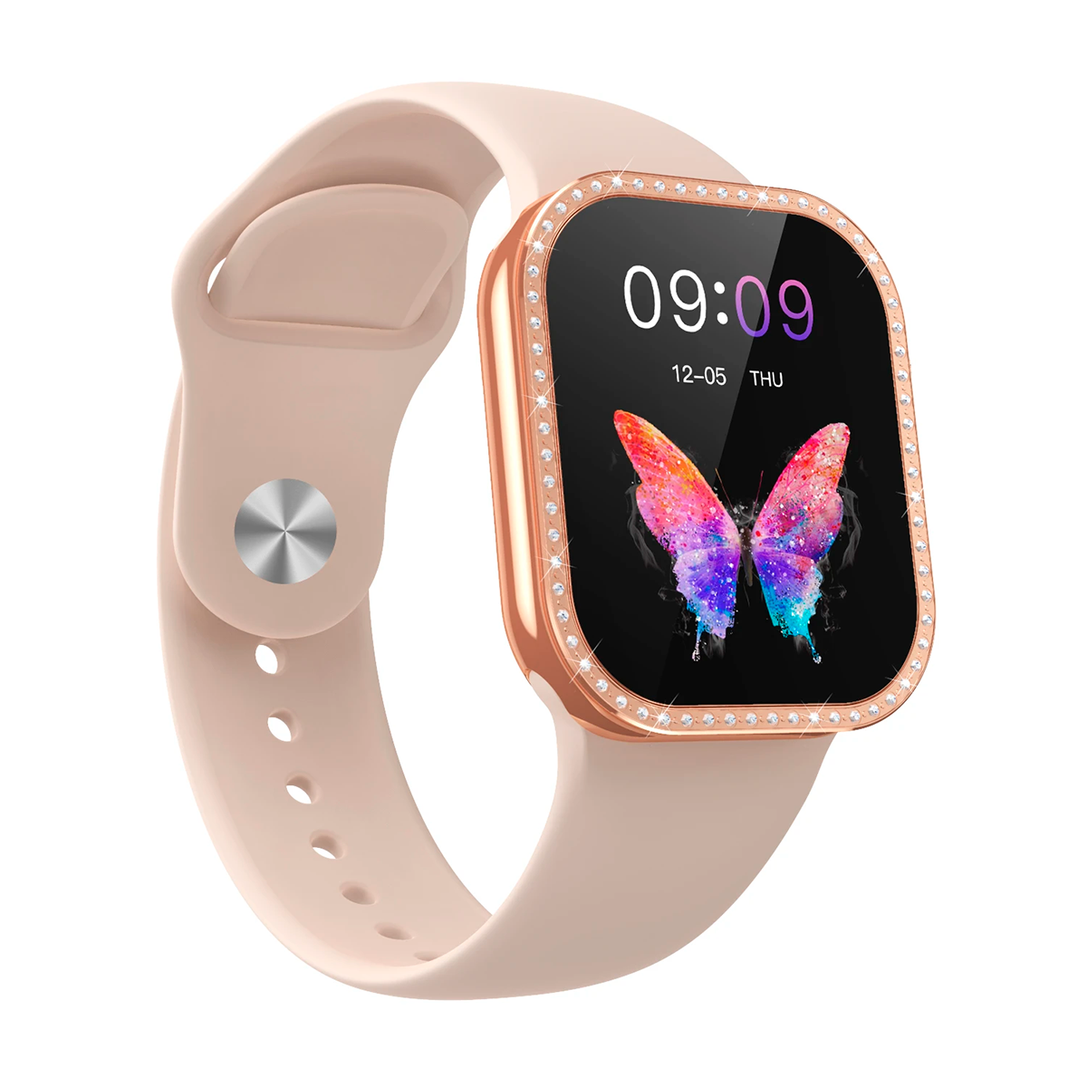 Set Relojes De Lujo 2 En 1 Diamantes Smartwatch + Reloj Analógico ZW10