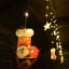 Cascada LED 3M Intercalada 100 Luces Figuras Navideñas Botas y Estrellas S4028TCB
