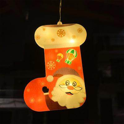 Cascada LED 3M Intercalada 100 Luces Figuras Navideñas Botas y Estrellas S4028TCB