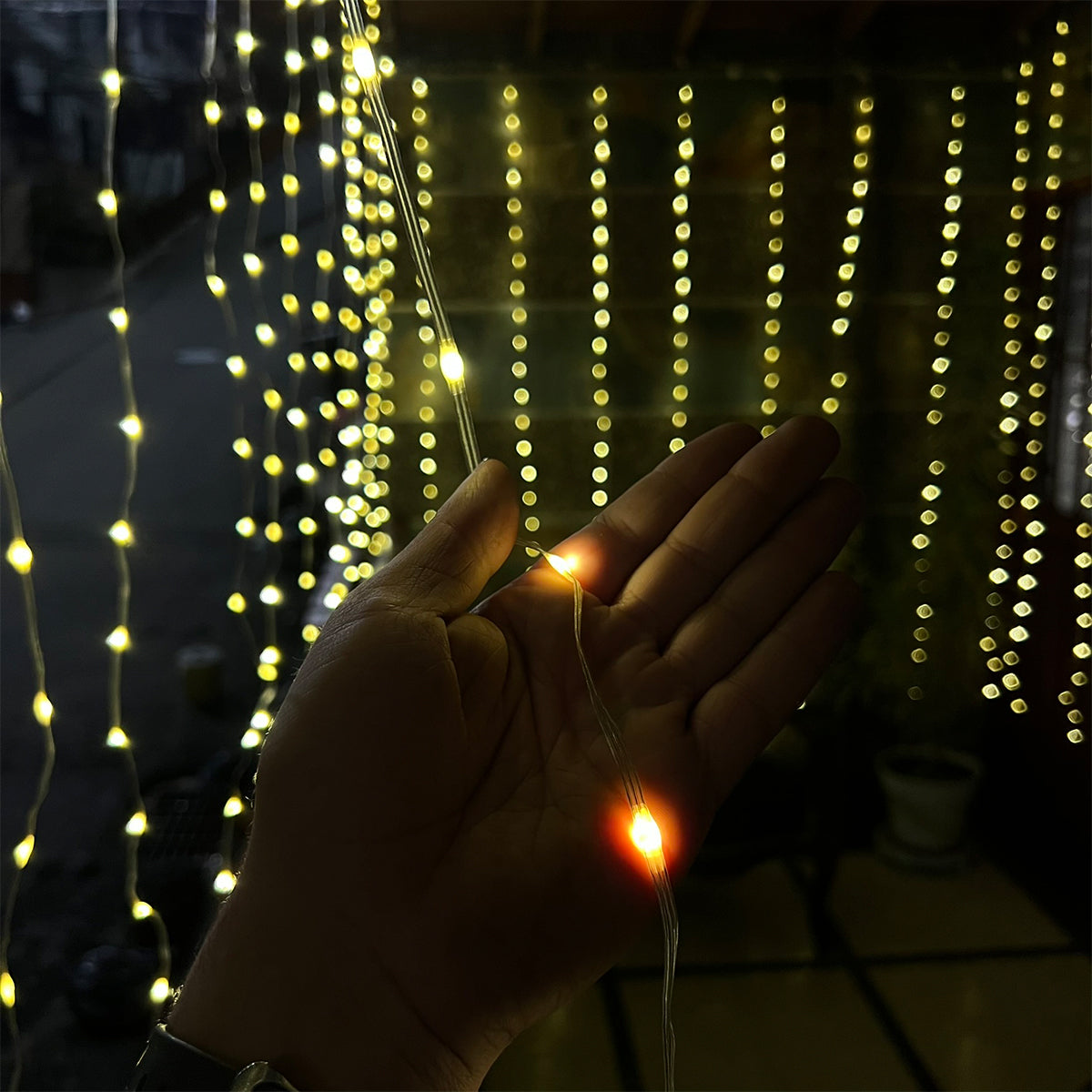 Cortina Luces LED Navidad 4x2M Decoración 1661